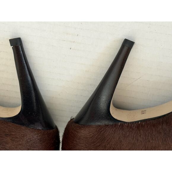 Women's TALBOTS Brown Calf Hair 3 in High Heel Pump Dress Shoes Size 6.5 - Picture 12 of 14